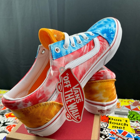Vans Old Skool Multicolor Tie-Dye Womens Various Sizes - Picture 5 of 12